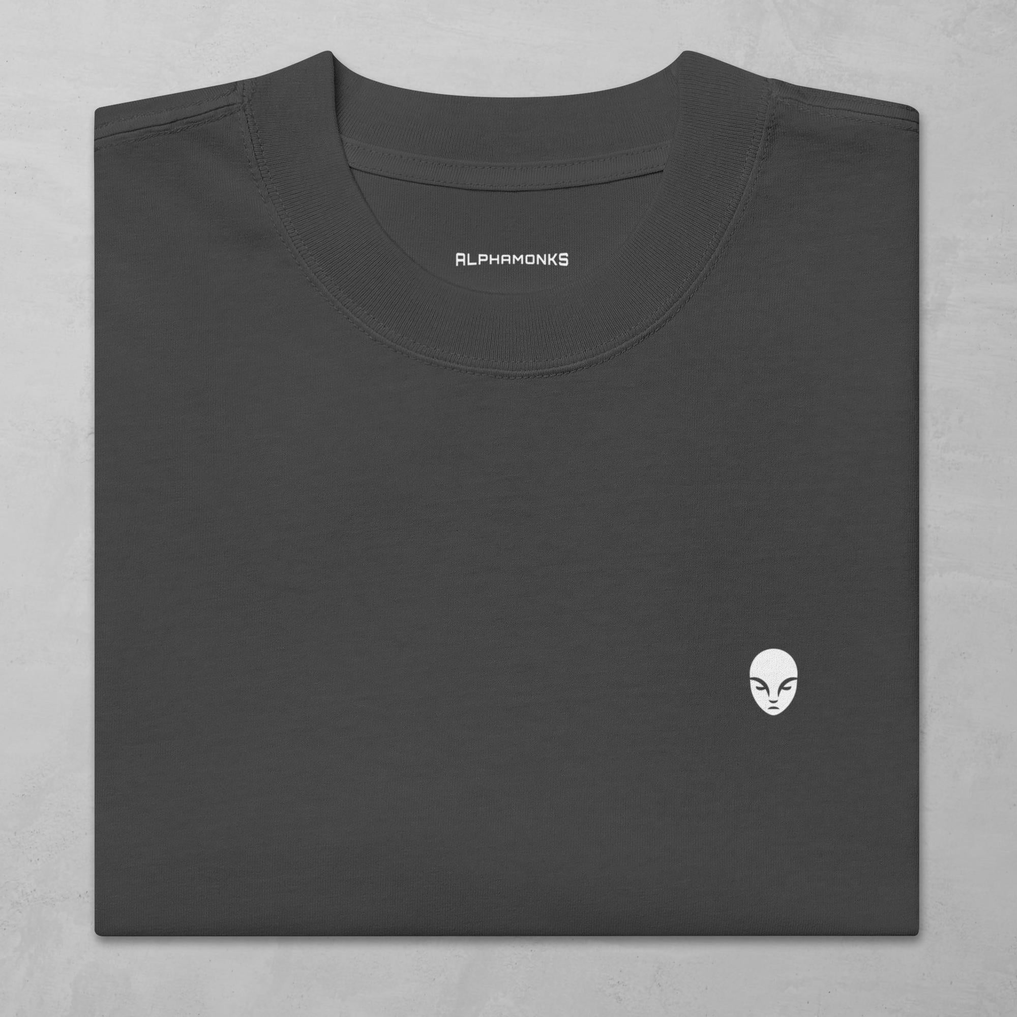 Alphamonks Original Black Oversized Gym T-Shirt | Vintage